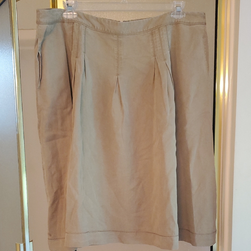 J. Jill A-Line Skirt in Classic Tan